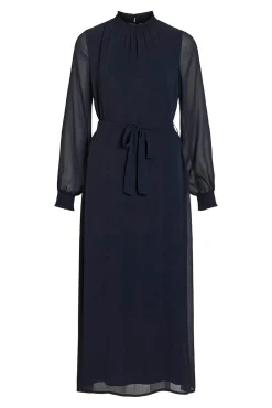 Vestido midi de gasa