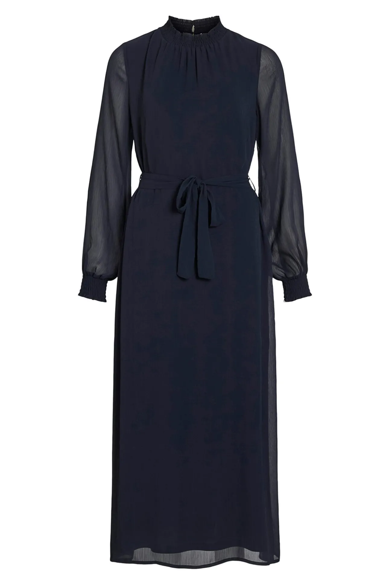 Vestido midi de gasa