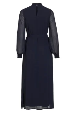 Vestido midi de gasa