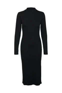 Vestido midi de manga larga