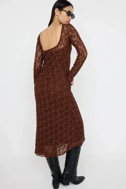 Vestido midi espalda abierta