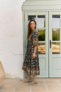 Vestido midi Eve estampado Nomade