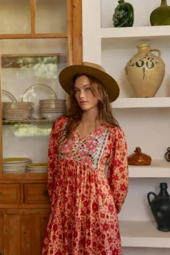 Vestido midi Eve estampado Lilliana