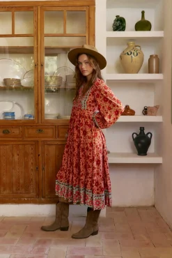 Vestido midi Eve estampado Lilliana