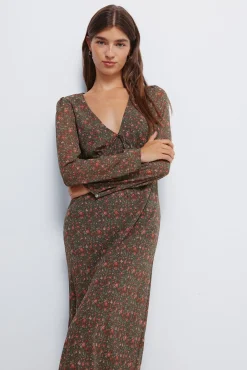 Vestido midi florecitas