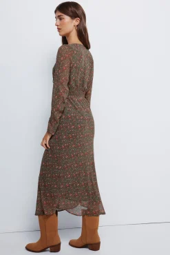 Vestido midi florecitas