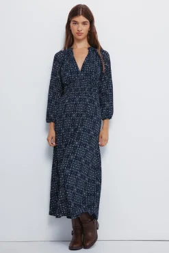 Vestido midi goma cintura