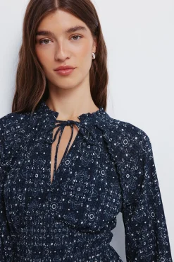 Vestido midi goma cintura