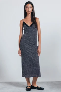 Vestido midi lencero