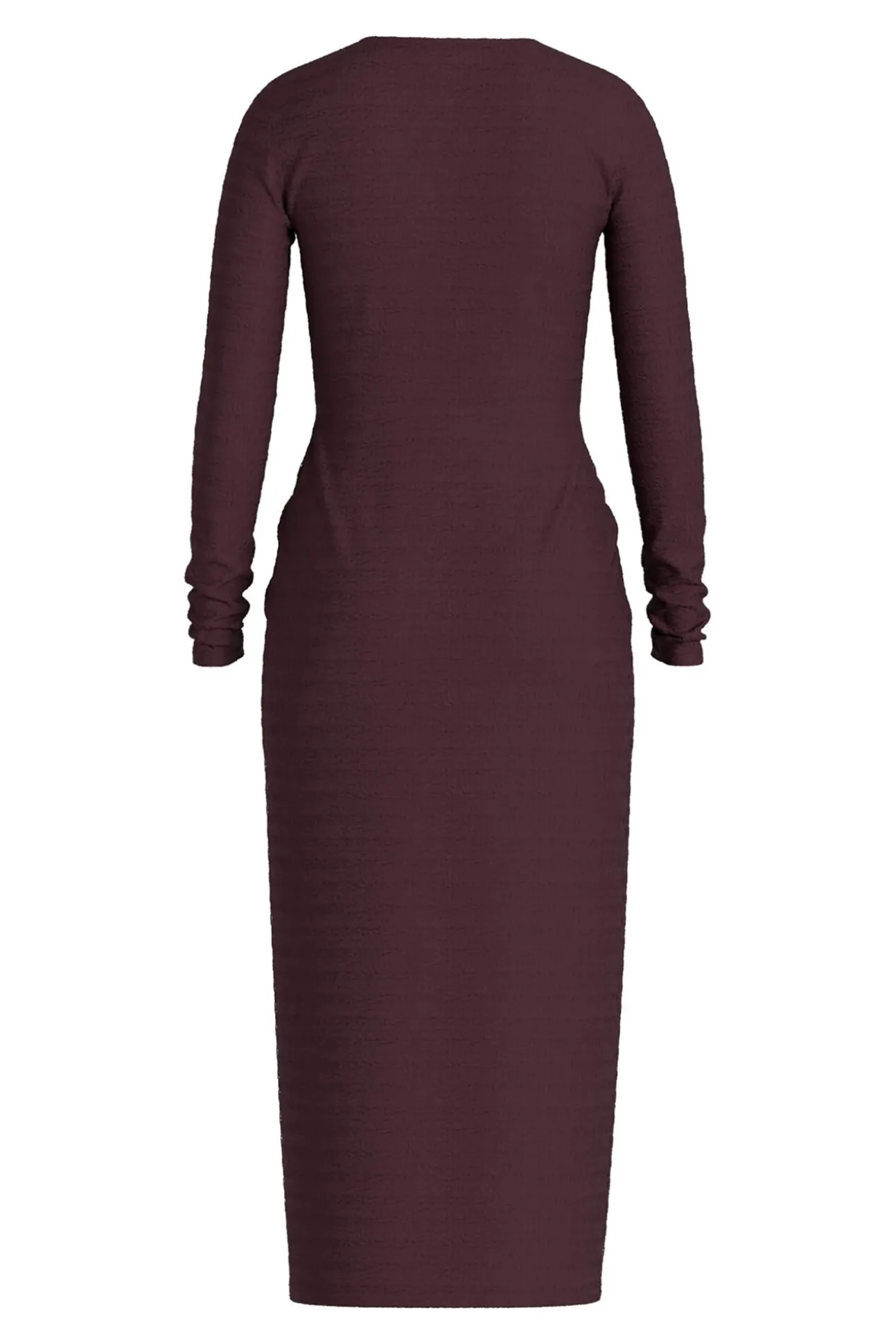 Vestido midi manga larga