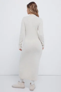 Vestido midi punto cable knit