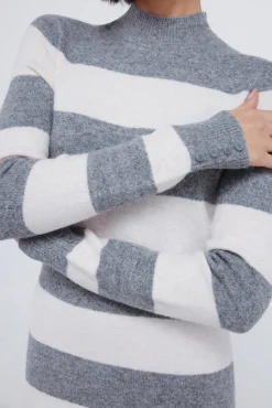 Vestido midi punto rayas kodak