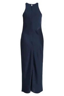 Vestido midi satinado