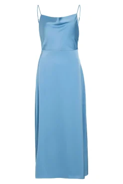 Vestido midi satinado