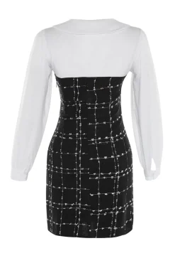 Vestido mini cuello camisero