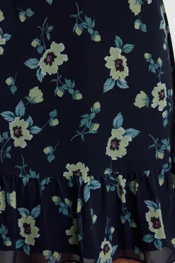 Vestido mini volantes