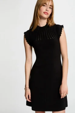 Vestido punto corto evasé