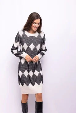 Vestido punto estampado