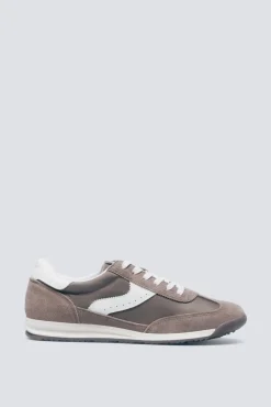 Zapatilla piel estilo retro