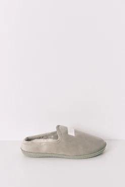 Zapatillas casa velour verde