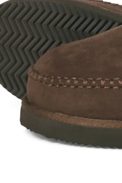 Zapatillas de casa mule con borrego