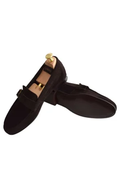 Zapato Mocasín Hebilla Ante