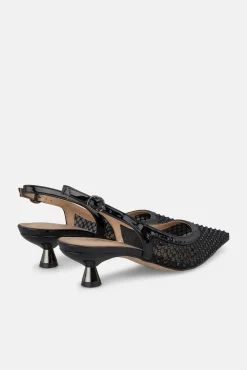 Zapato tacon bajo destalonado